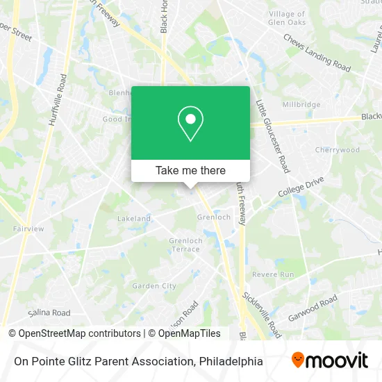 On Pointe Glitz Parent Association map