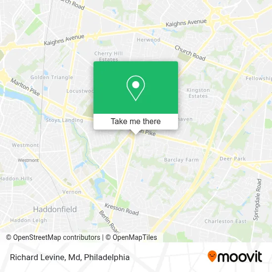 Richard Levine, Md map