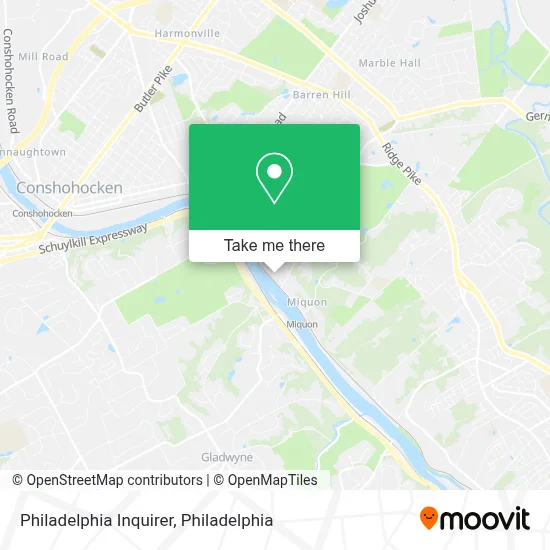 Philadelphia Inquirer map