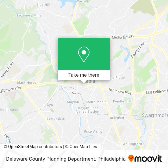 Delaware County Planning Department map
