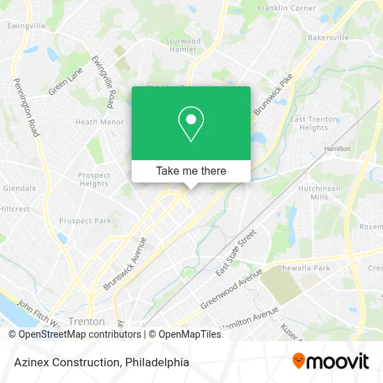 Azinex Construction map