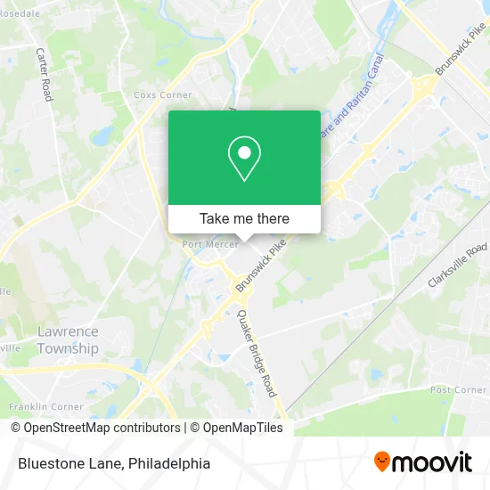 Bluestone Lane map