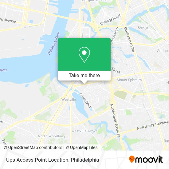 Ups Access Point Location map
