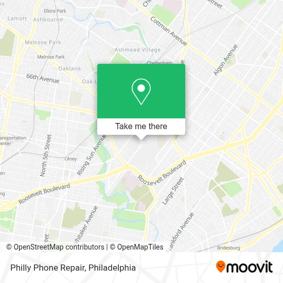 Philly Phone Repair map