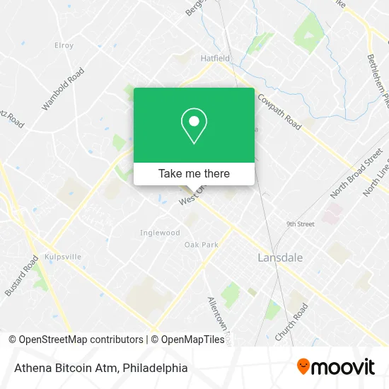 Athena Bitcoin Atm map