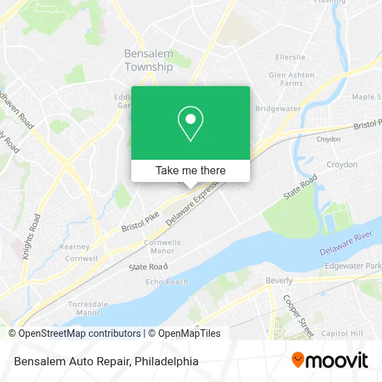Bensalem Auto Repair map