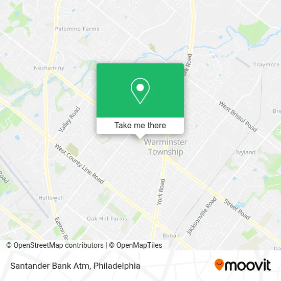 Santander Bank Atm map