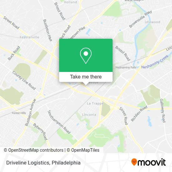 Driveline Logistics map