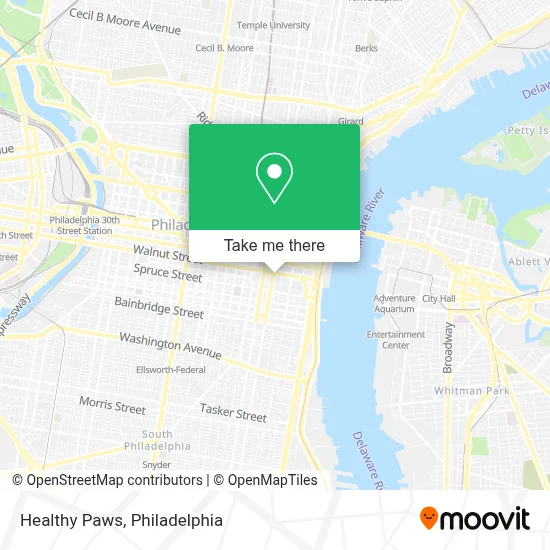 Healthy Paws map