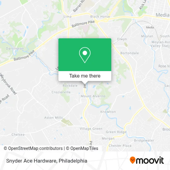Snyder Ace Hardware map