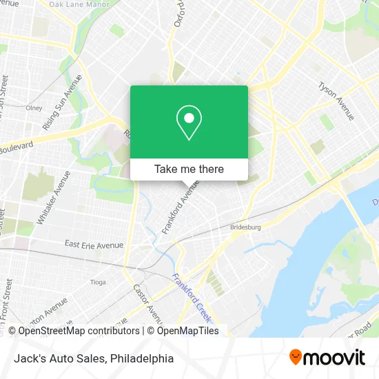Jack's Auto Sales map