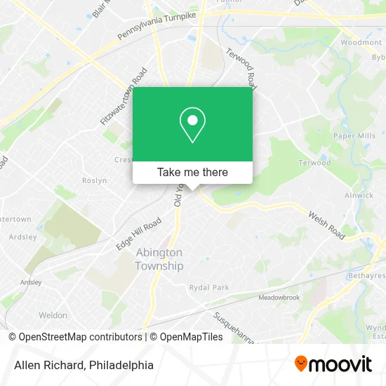 Allen Richard map