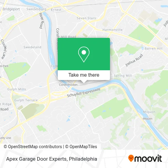 Apex Garage Door Experts map