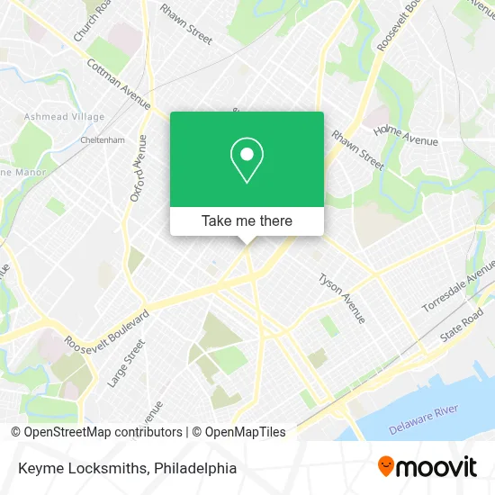 Keyme Locksmiths map