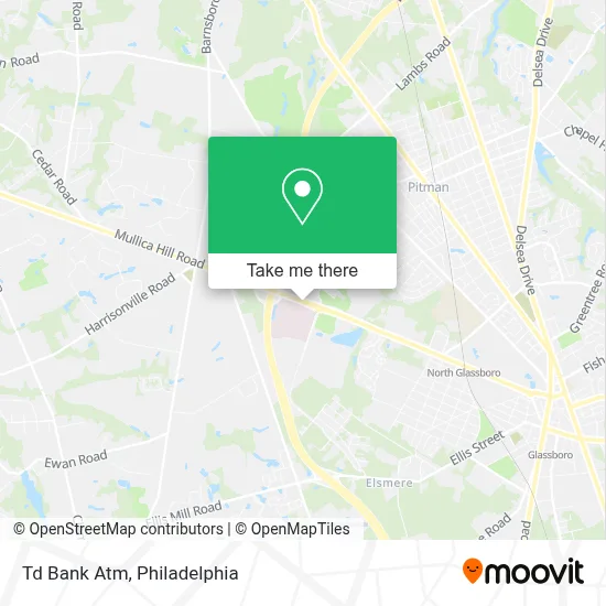 Td Bank Atm map