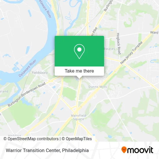 Warrior Transition Center map