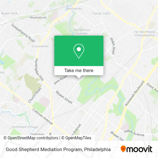Good Shepherd Mediation Program map