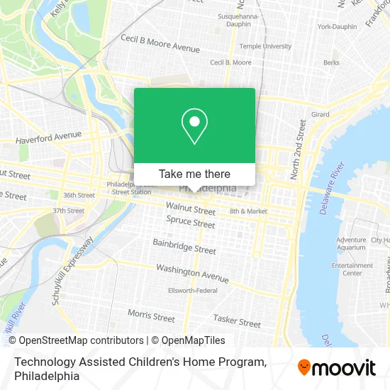 Technology Assisted Children's Home Program map
