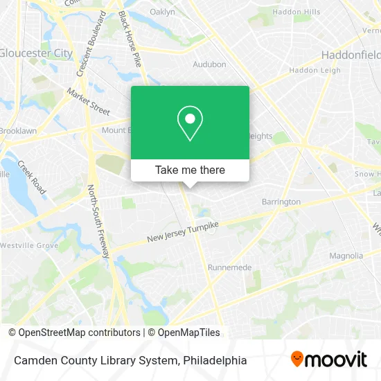 Camden County Library System map