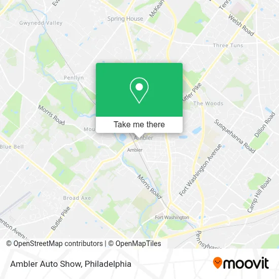 Ambler Auto Show map