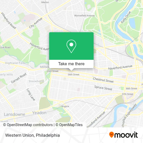 Western Union map