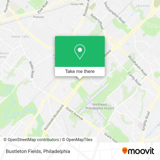 Bustleton Fields map