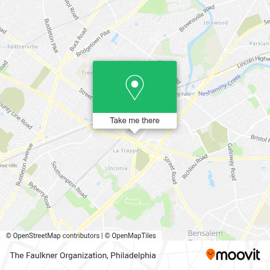 The Faulkner Organization map