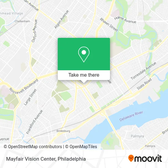 Mayfair Vision Center map