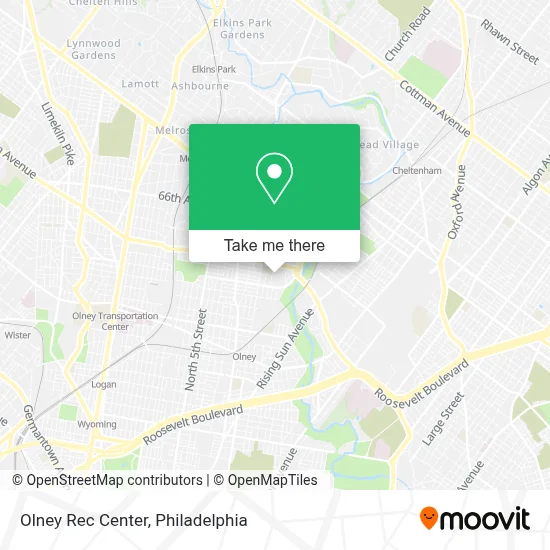 Olney Rec Center map
