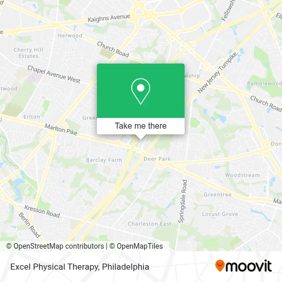 Excel Physical Therapy map