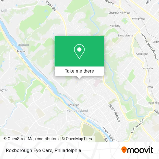 Roxborough Eye Care map