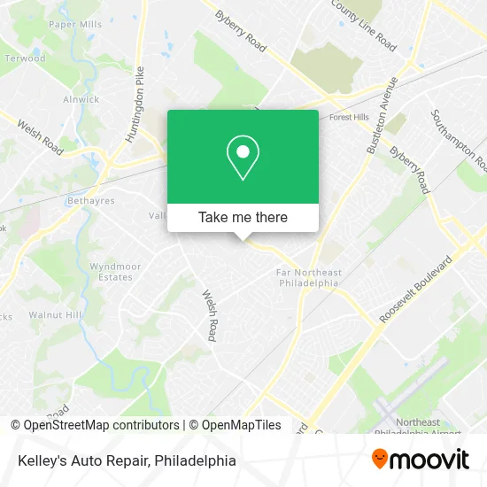 Kelley's Auto Repair map