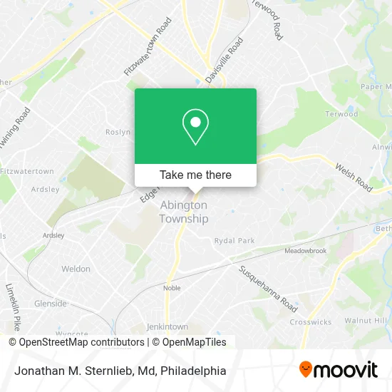Jonathan M. Sternlieb, Md map