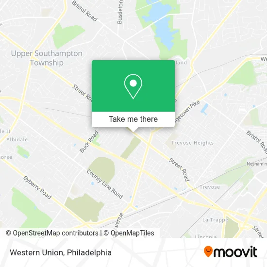 Western Union map