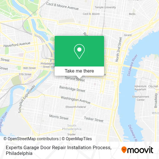 Experts Garage Door Repair Installation Process map