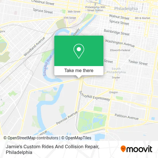 Jamie's Custom Rides And Collision Repair map