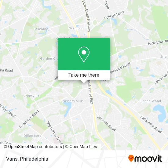 Vans map
