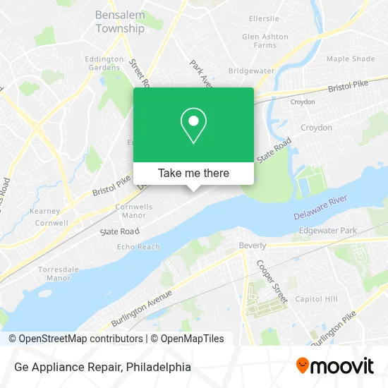 Ge Appliance Repair map