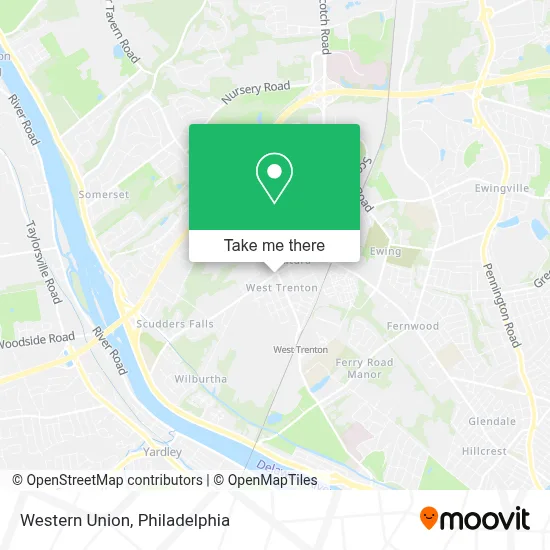 Western Union map