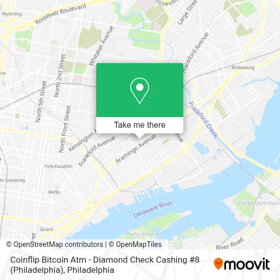 Coinflip Bitcoin Atm - Diamond Check Cashing #8 (Philadelphia) map