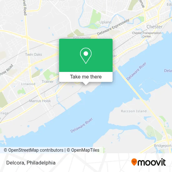 Delcora map