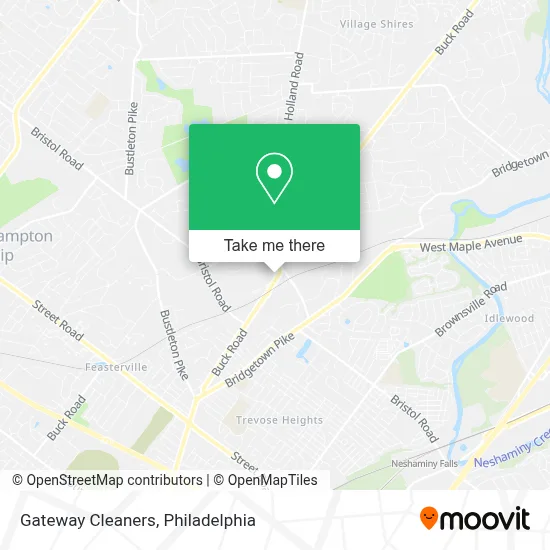 Gateway Cleaners map