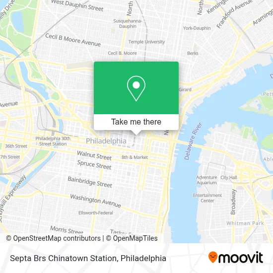 Septa Brs Chinatown Station map