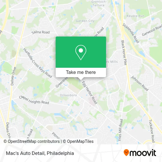Mac's Auto Detail map