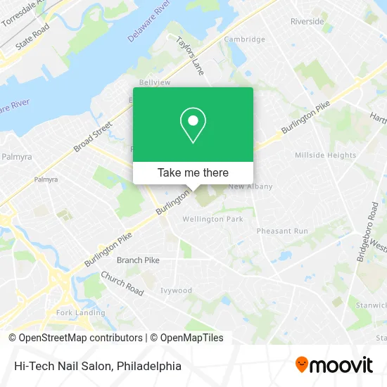 Hi-Tech Nail Salon map