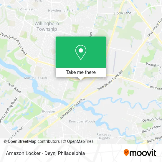 Amazon Locker - Deyn map