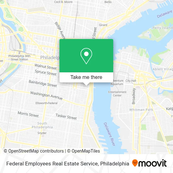 Federal Employees Real Estate Service map