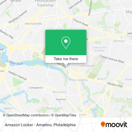 Amazon Locker - Amatino map