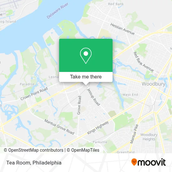 Tea Room map