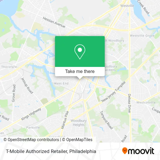 T-Mobile Authorized Retailer map